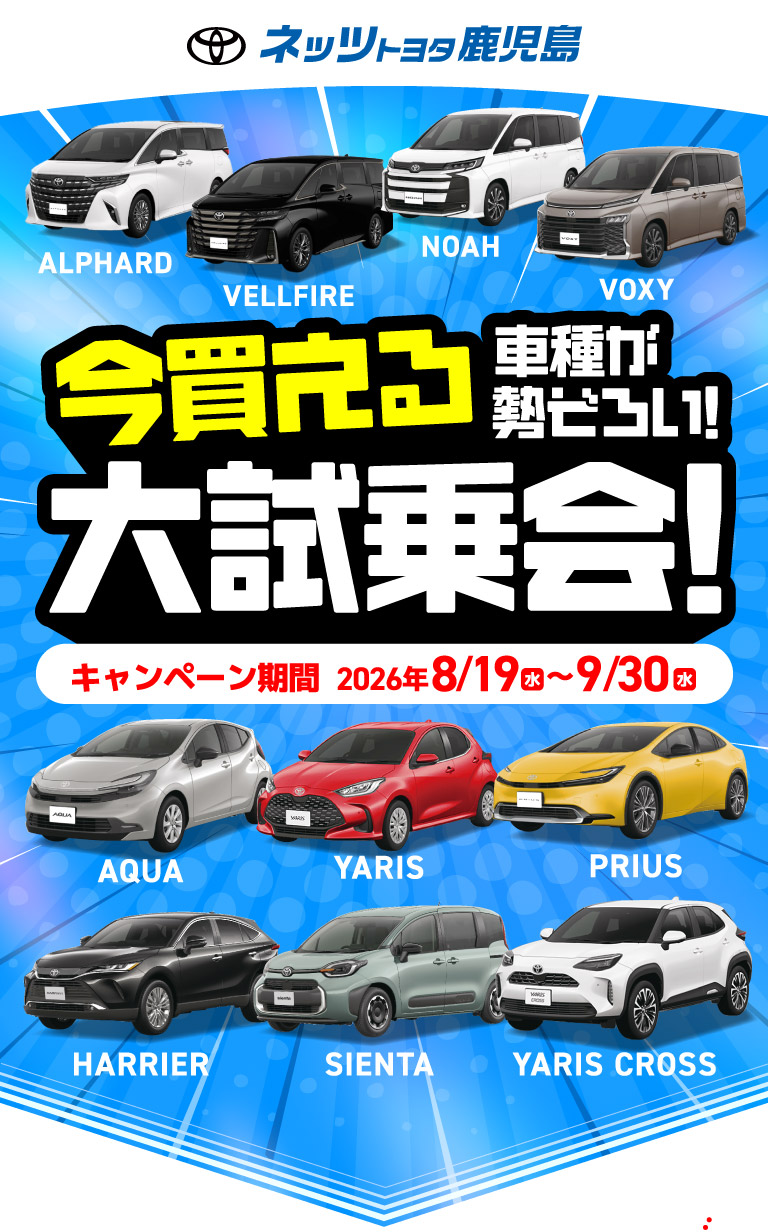 今買える車種が勢揃い！大試乗会！